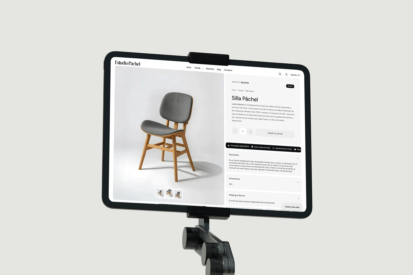 Diseño de página web económica